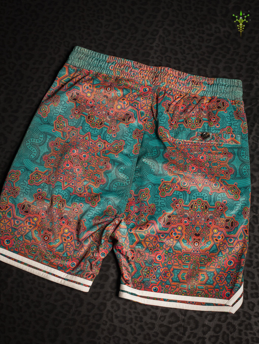 Boxing Shorts White Mountains / Velvet Fawn - ATLANTIS