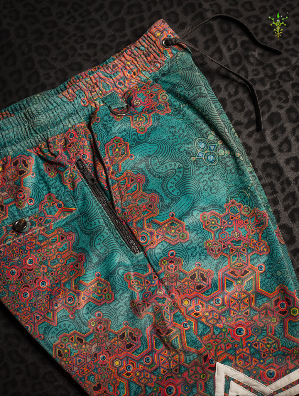 Boxing Shorts White Mountains / Velvet Fawn - ATLANTIS