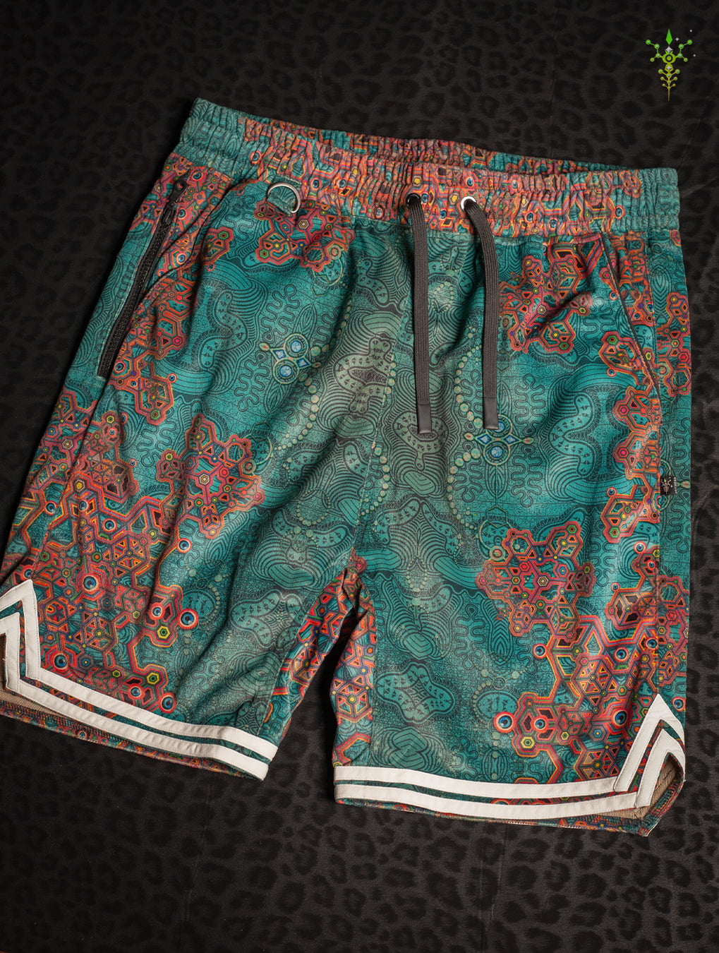 Boxing Shorts White Mountains / Velvet Fawn - ATLANTIS