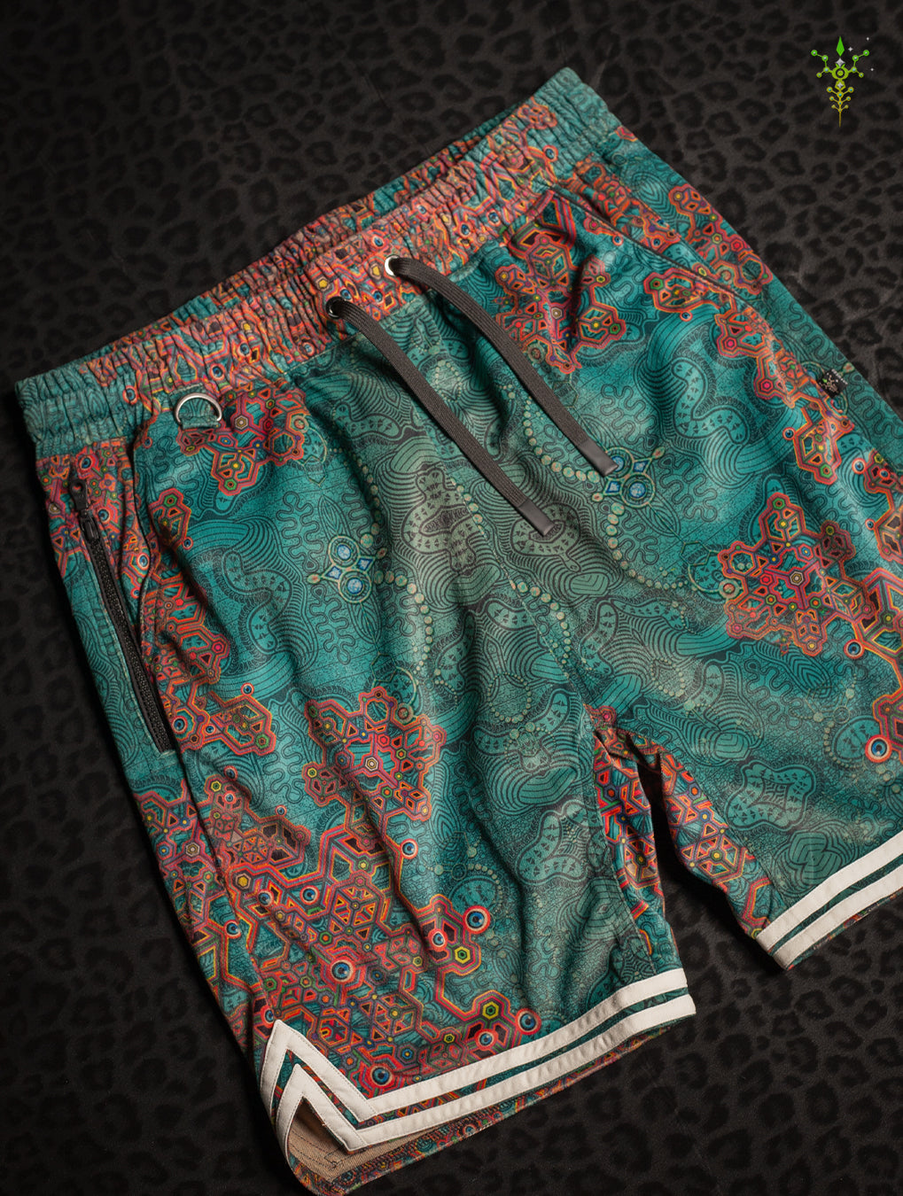 Boxing Shorts White Mountains / Velvet Fawn - ATLANTIS