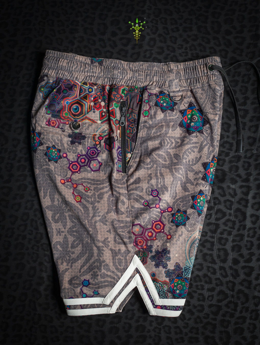 Boxing Shorts White Mountains / Velvet Fawn - VENADO
