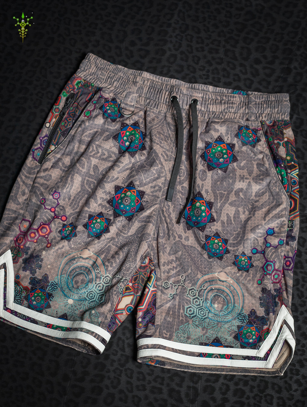 Boxing Shorts White Mountains / Velvet Fawn - VENADO