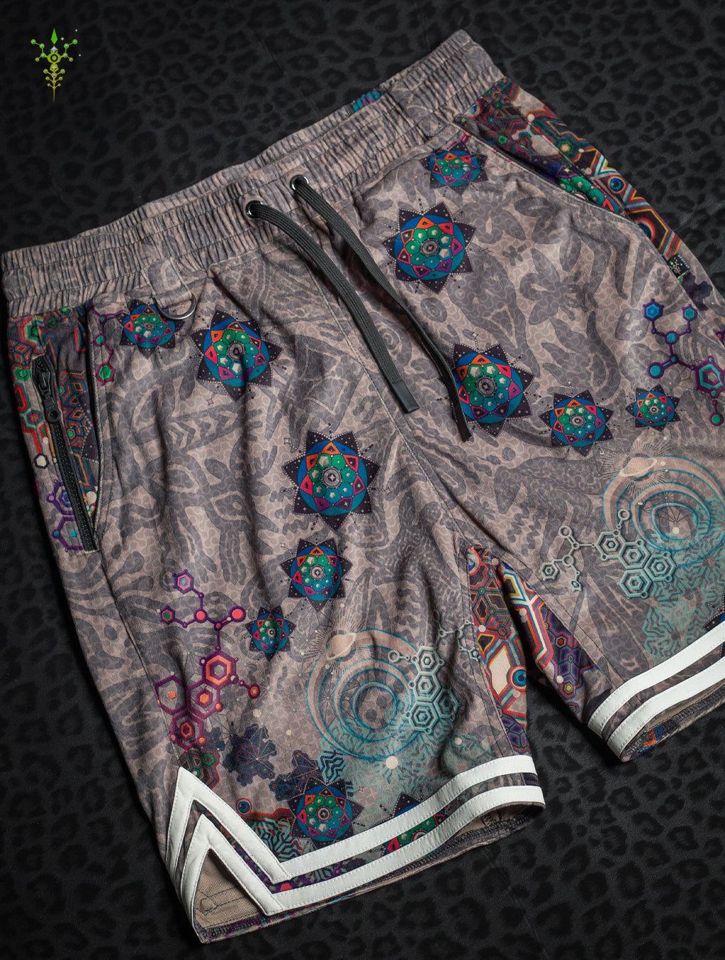 Boxing Shorts White Mountains / Velvet Fawn - VENADO