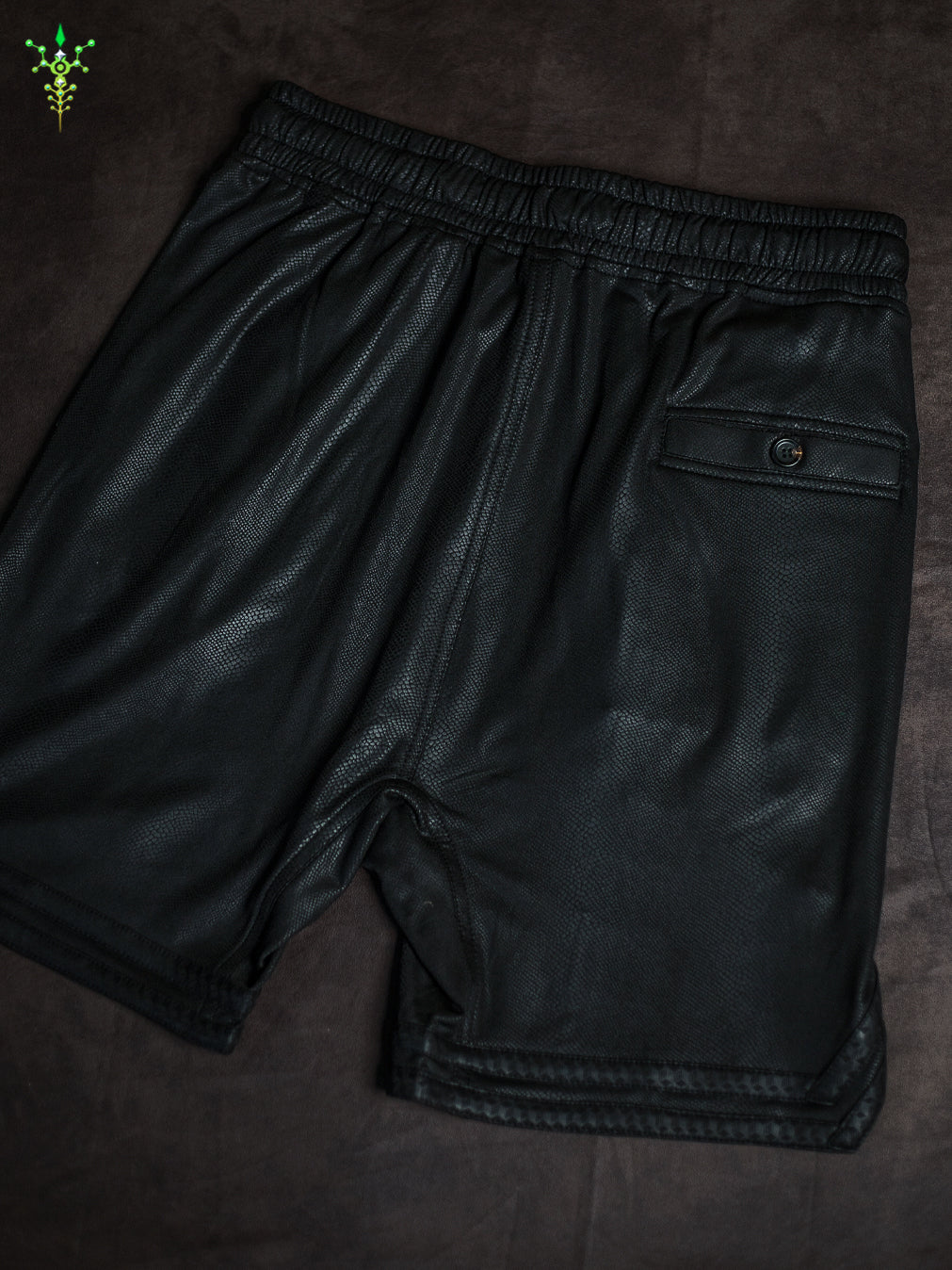Bossking Shorts Black Mountain / Fake Leather Licra - PHYTON