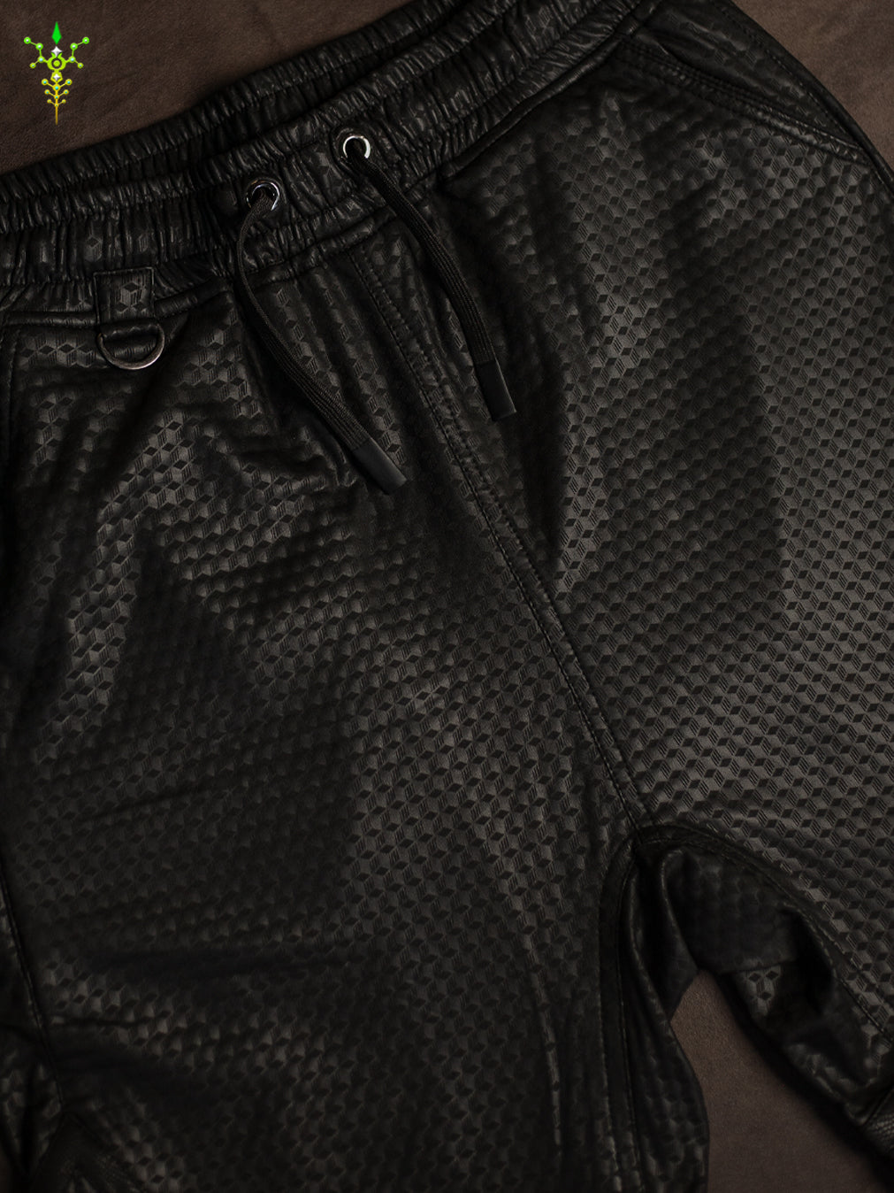 Boxing Short Black Mountain / Fake Leather Licra - CUBIX