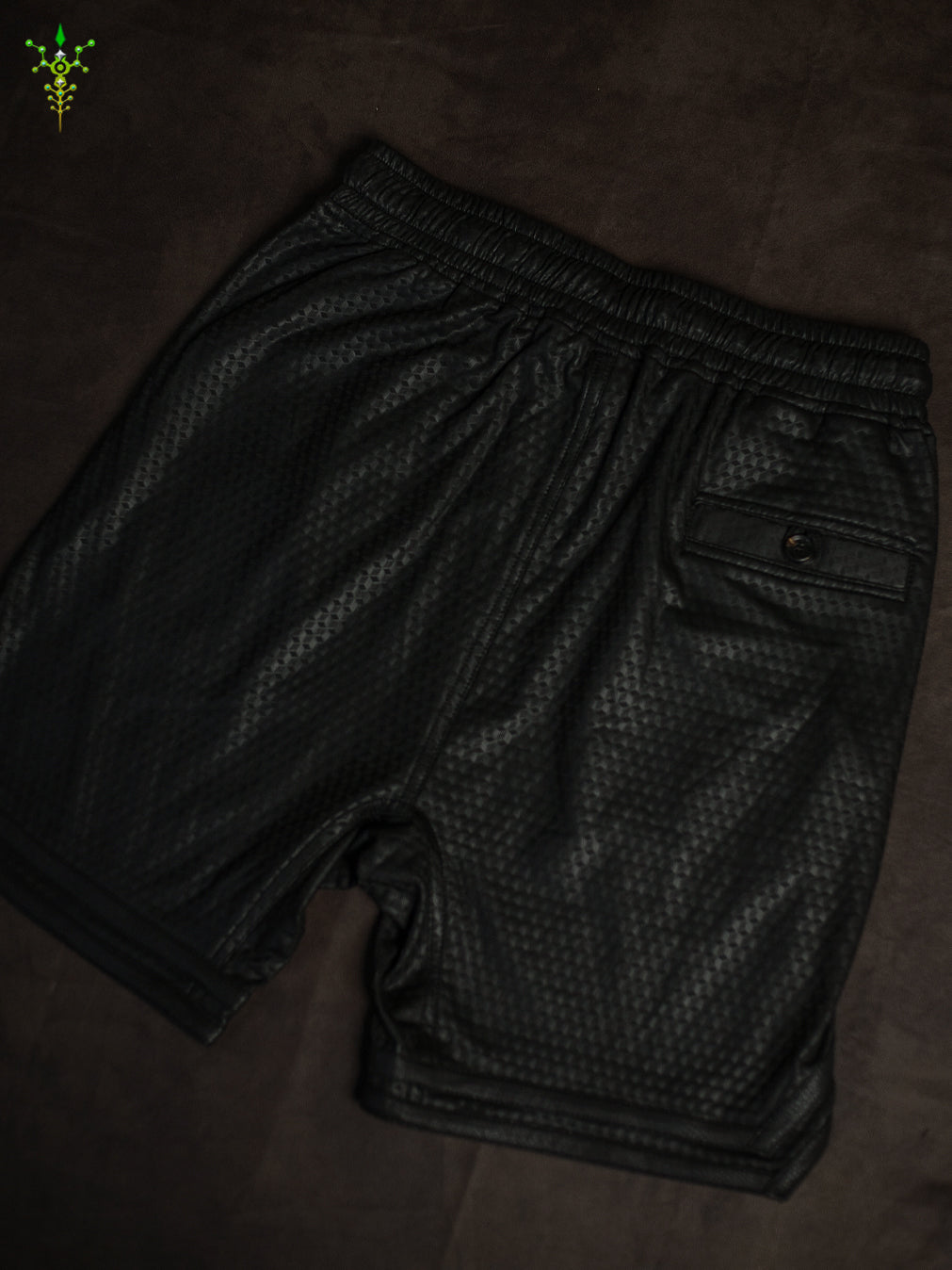 Bossking Shorts Black Mountain / Fake Leather Licra - CUBIX