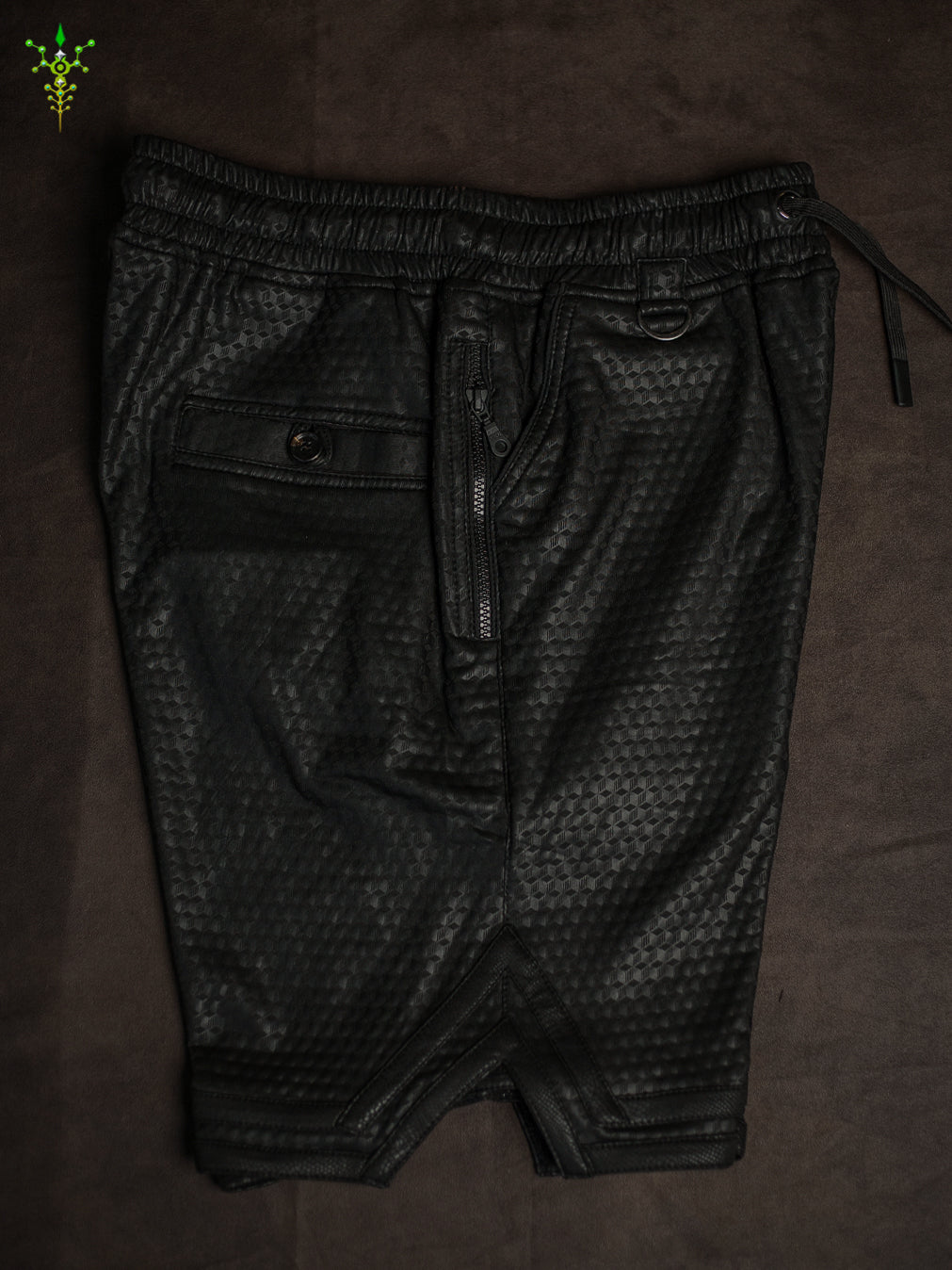 Bossking Shorts Black Mountain / Fake Leather Licra - CUBIX