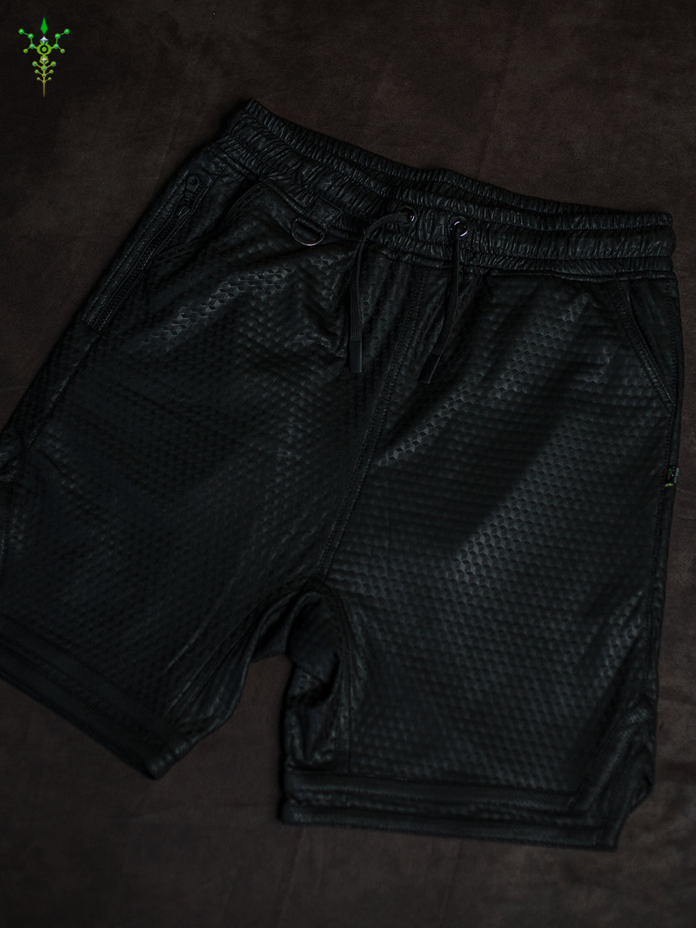 Bossking Shorts Black Mountain / Fake Leather Licra - CUBIX
