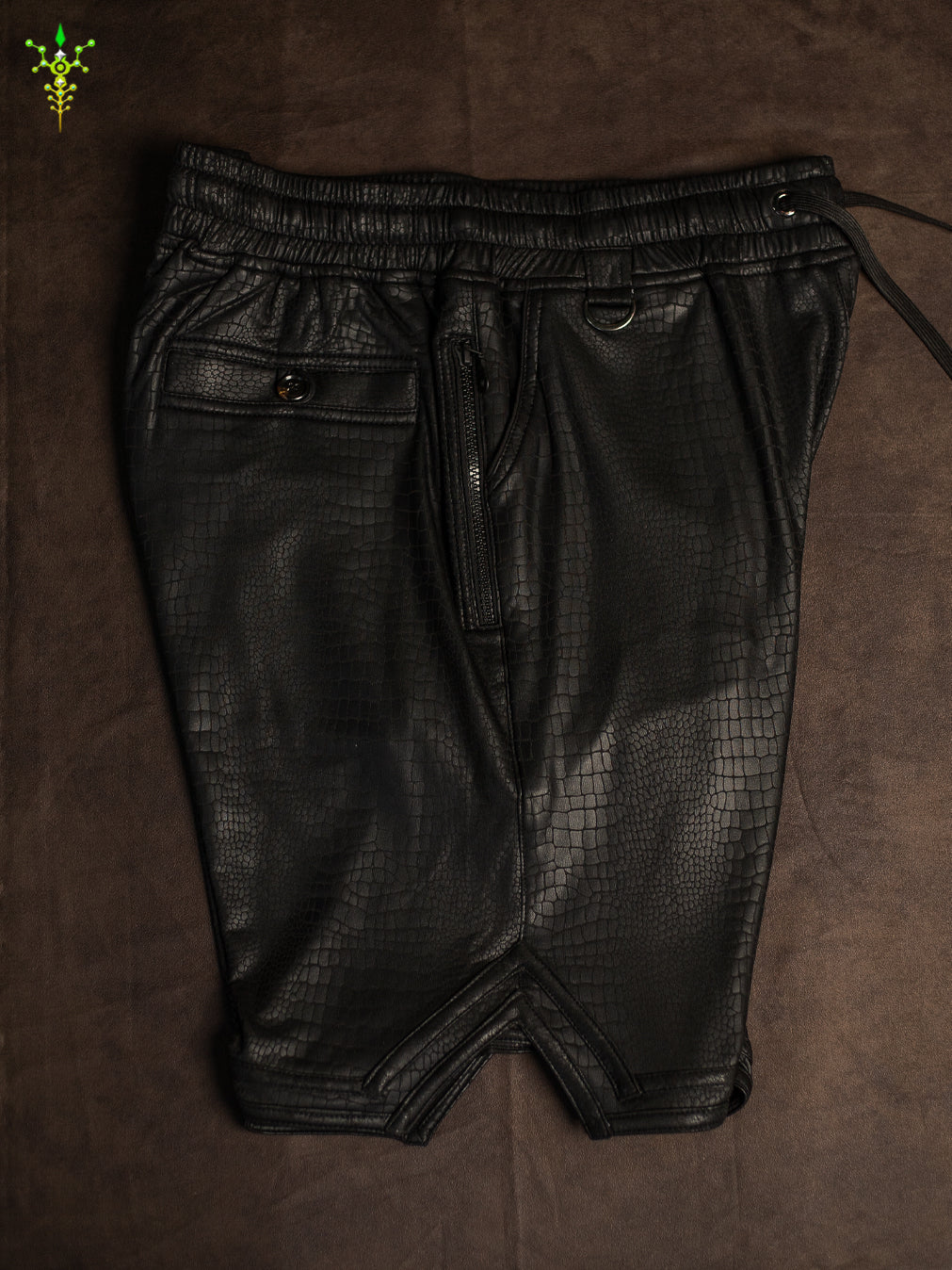 Boxing Short Black Mountain / Fake Leather Licra - PHYTON