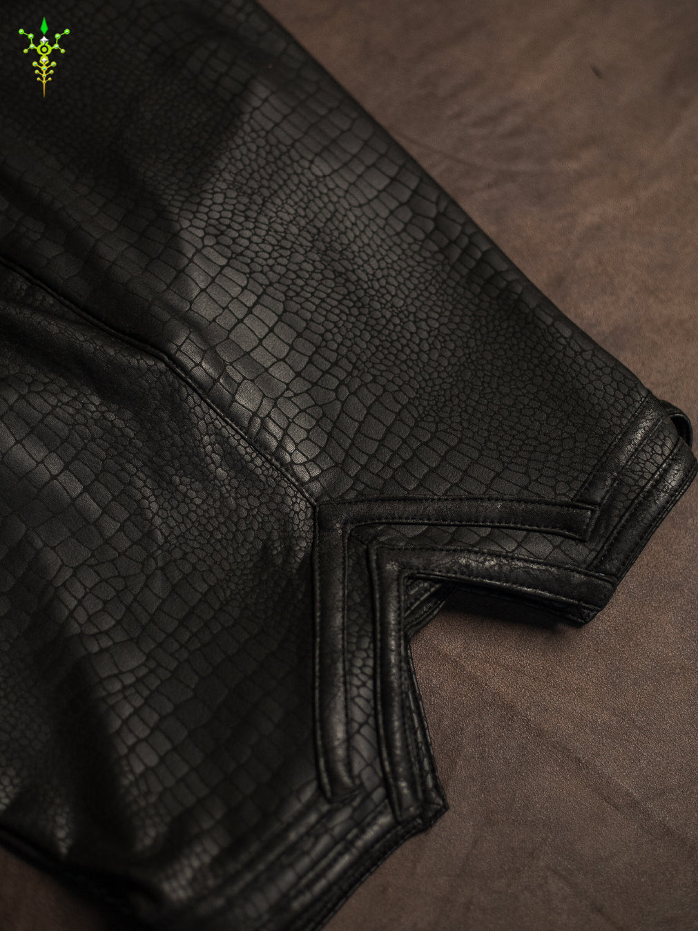 Boxing Short Black Mountain / Fake Leather Licra - PHYTON