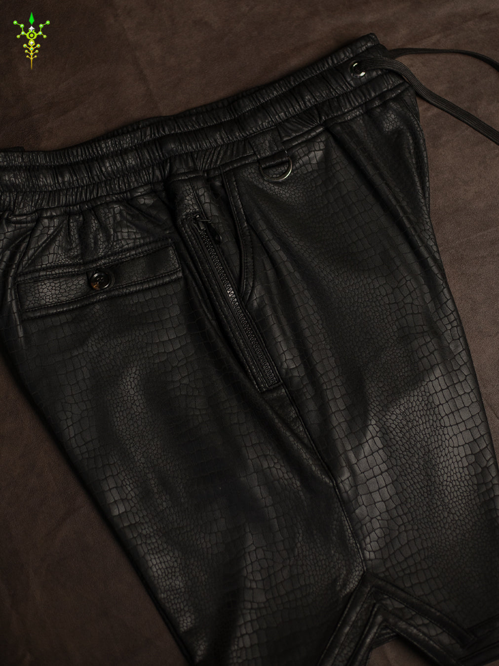 Boxing Short Black Mountain / Fake Leather Licra - PHYTON