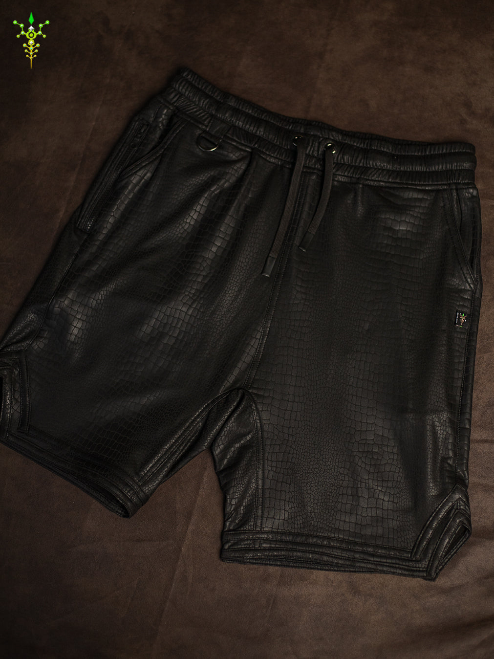 Boxing Short Black Mountain / Fake Leather Licra - PHYTON