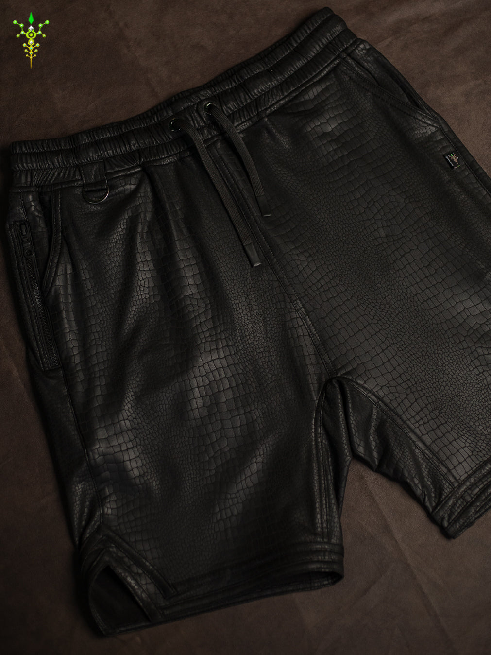 Boxing Short Black Mountain / Fake Leather Licra - PHYTON