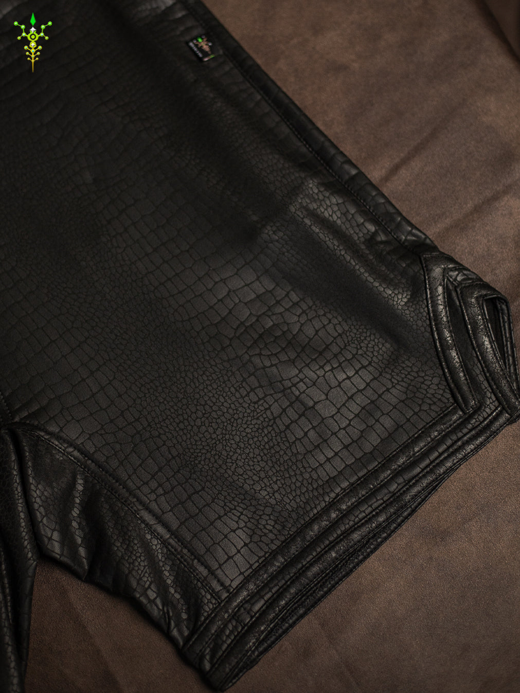 Boxing Short Black Mountain / Fake Leather Licra - PHYTON