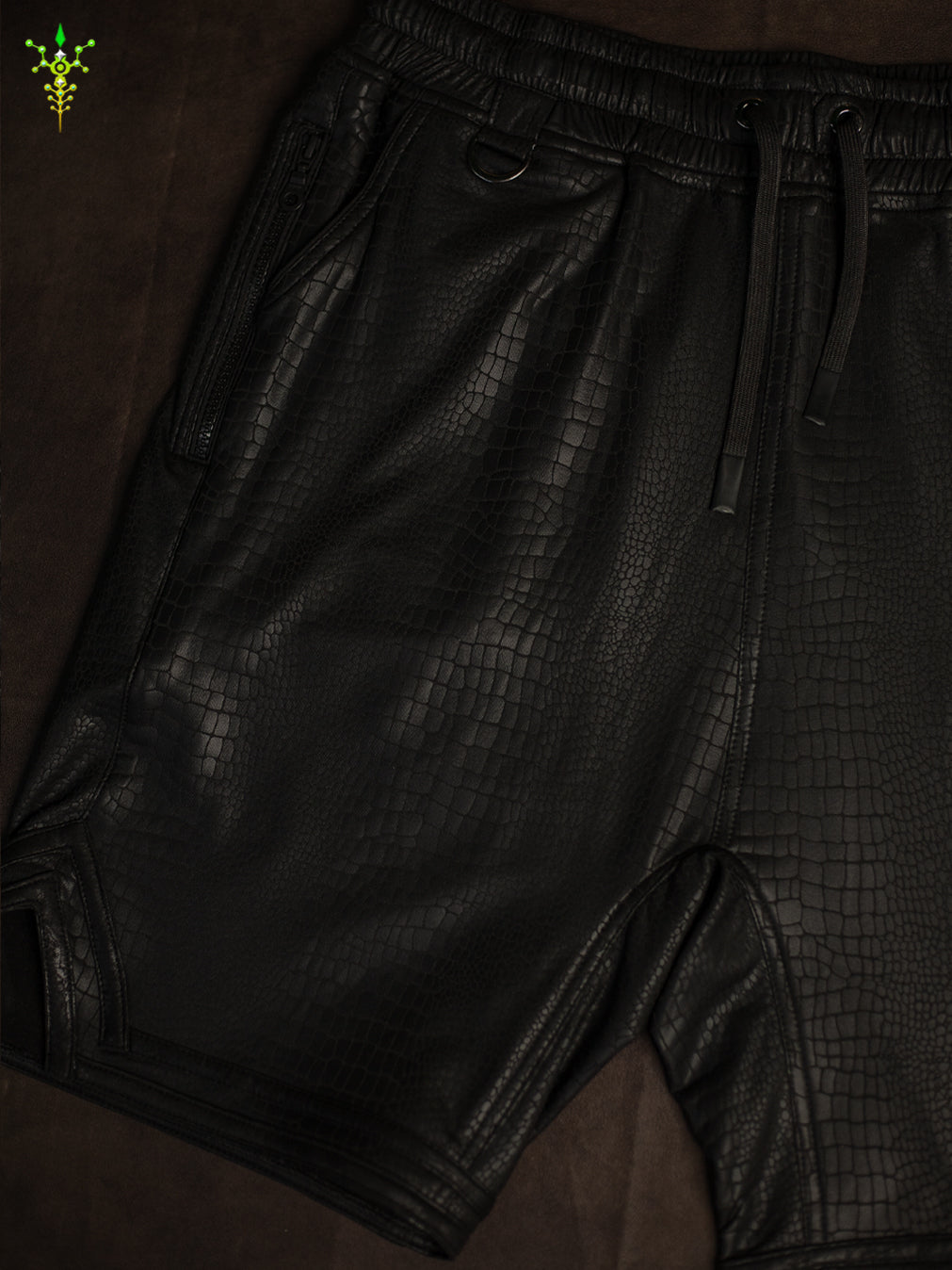 Boxing Short Black Mountain / Fake Leather Licra - PHYTON