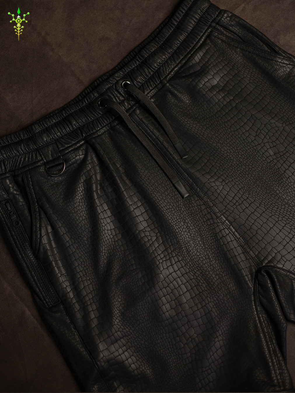 Boxing Short Black Mountain / Fake Leather Licra - PHYTON