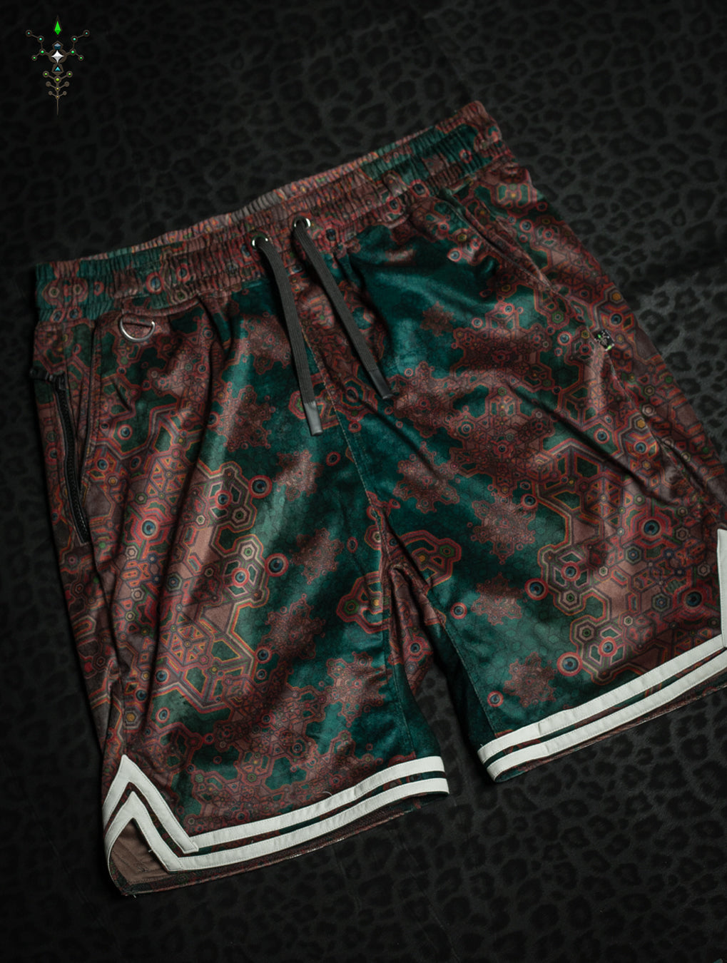 Shorts Boxing White Mountains / Velvet Fawn - ATLANTE