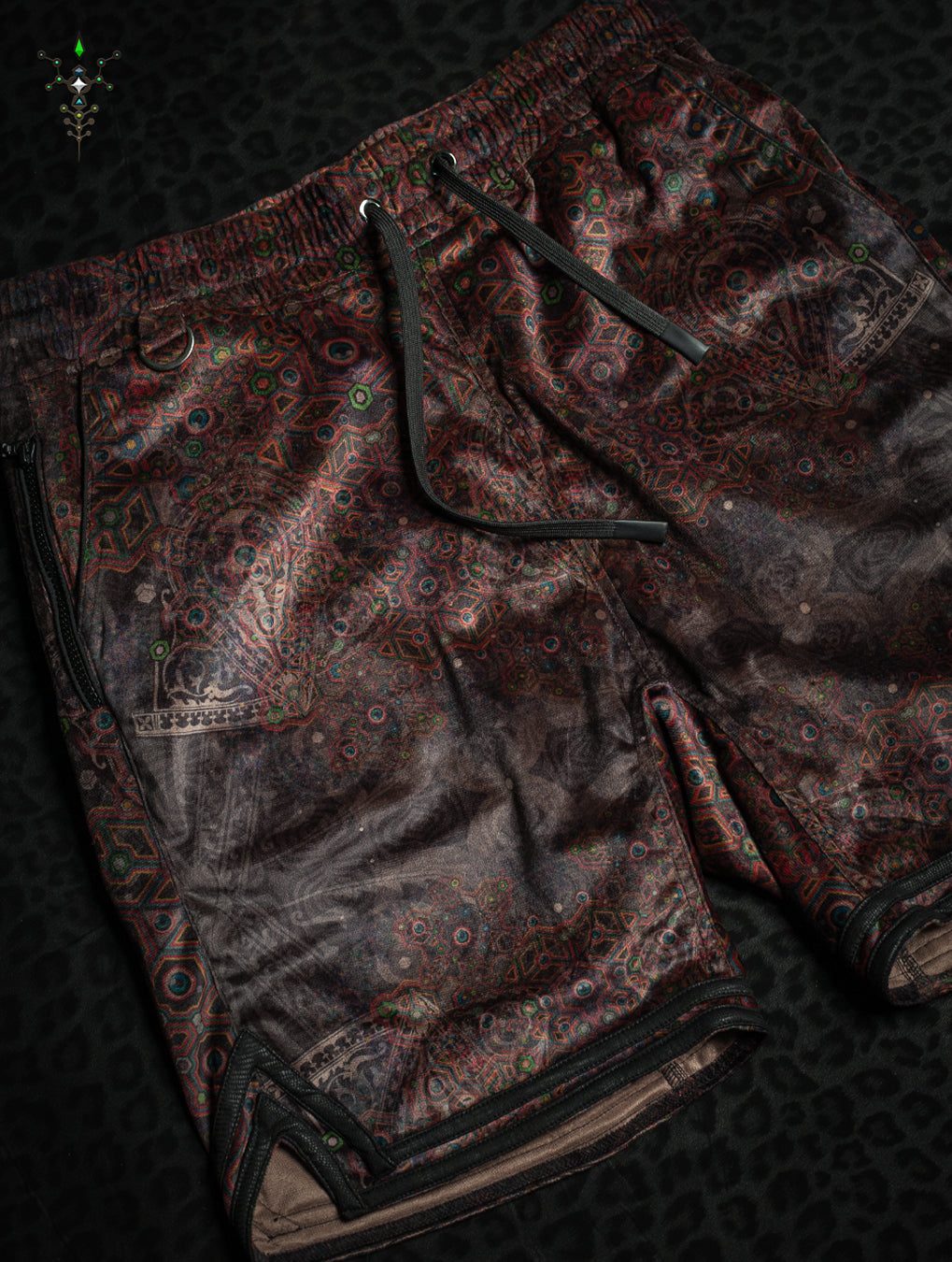 Boxing Shorts Black Mountains / Velvet Fawn - OWLIENS