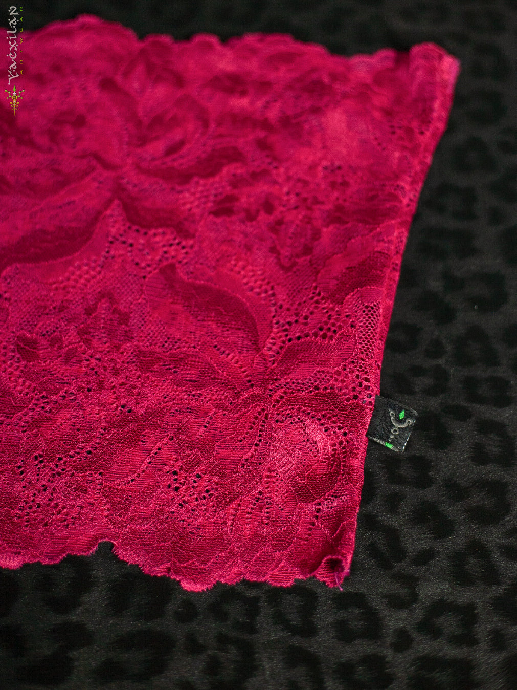 Woman Crop Top / Braband Elastic Lace  - FUCHSIA
