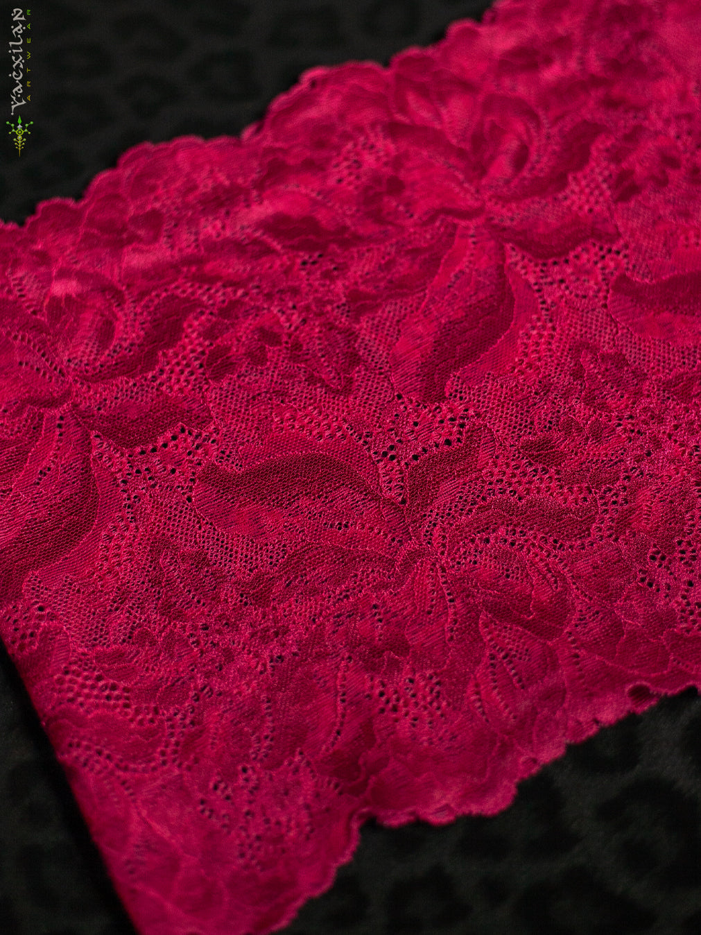 Woman Crop Top / Braband Elastic Lace  - FUCHSIA