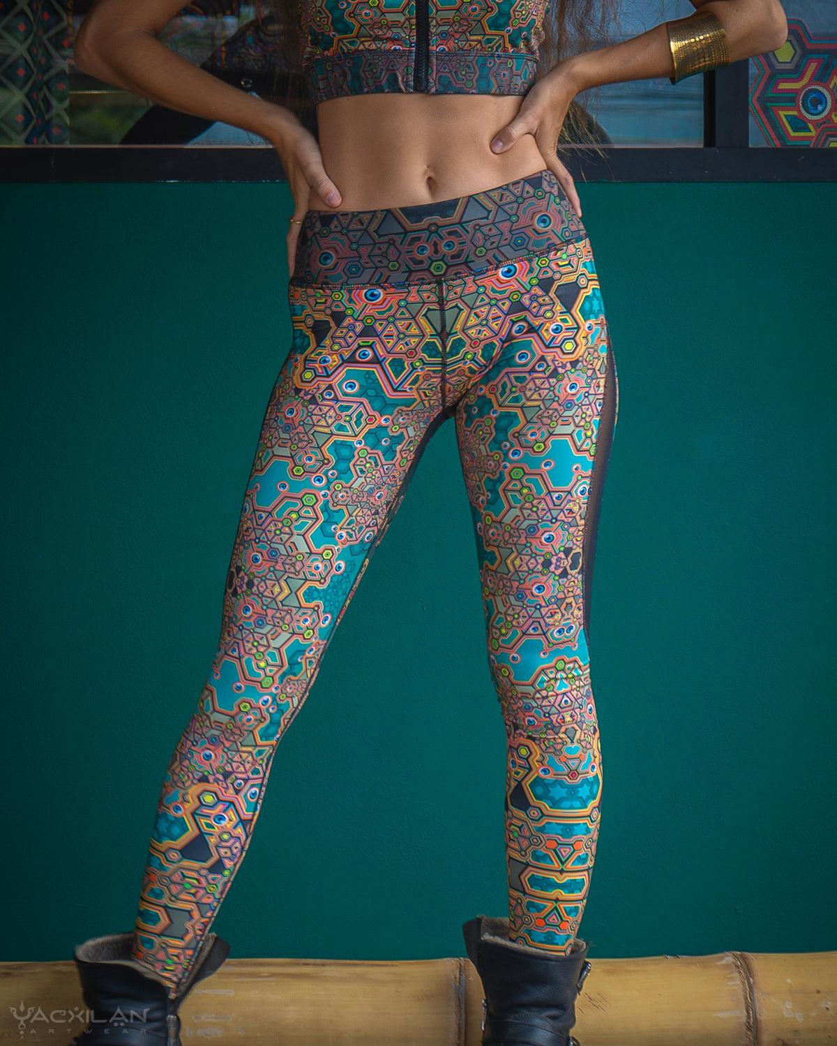 Leggings Woman / SportWear Slant - ATLANTHEON - Yacxilan Artwear