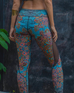 Leggings Woman / SportWear Slant - ATLANTIS - Yacxilan Artwear