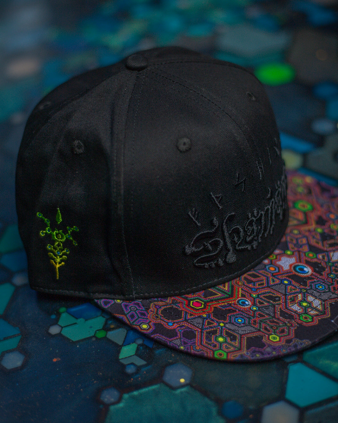 Caps / Cotton Printed Brim 3D Embroidery - CORALBLAST SHAMANS
