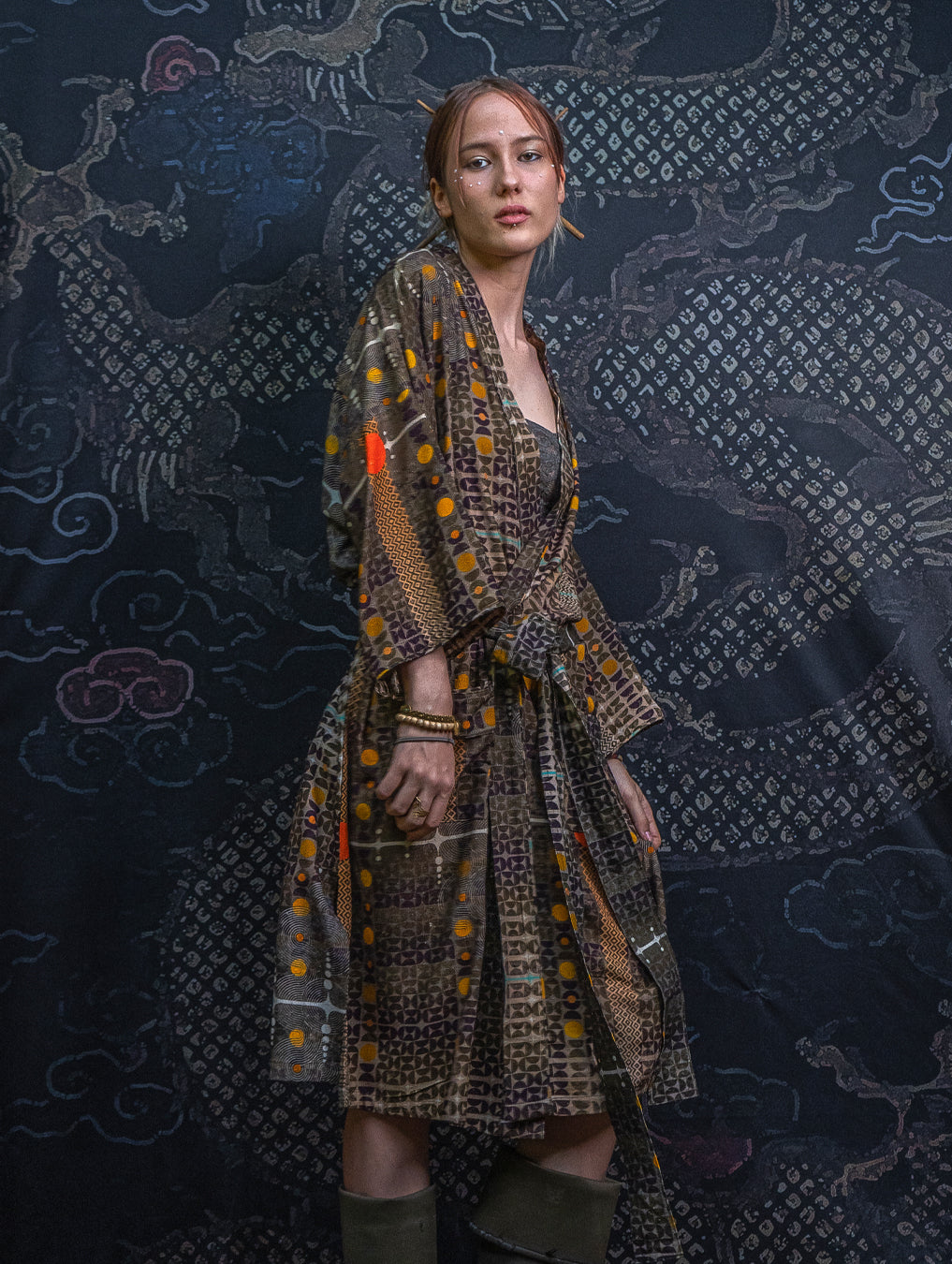 Classic Kimono / Chinese Silk - Raw Slub KINGCACAO