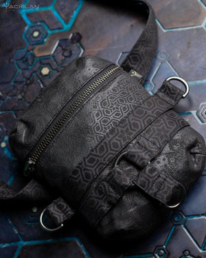 Chotta Bag / Cotton Printed - BLACK BUFO - Yacxilan Artwear