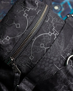 Chotta Bag / Cotton Printed - BLACK IKARO - Yacxilan Artwear