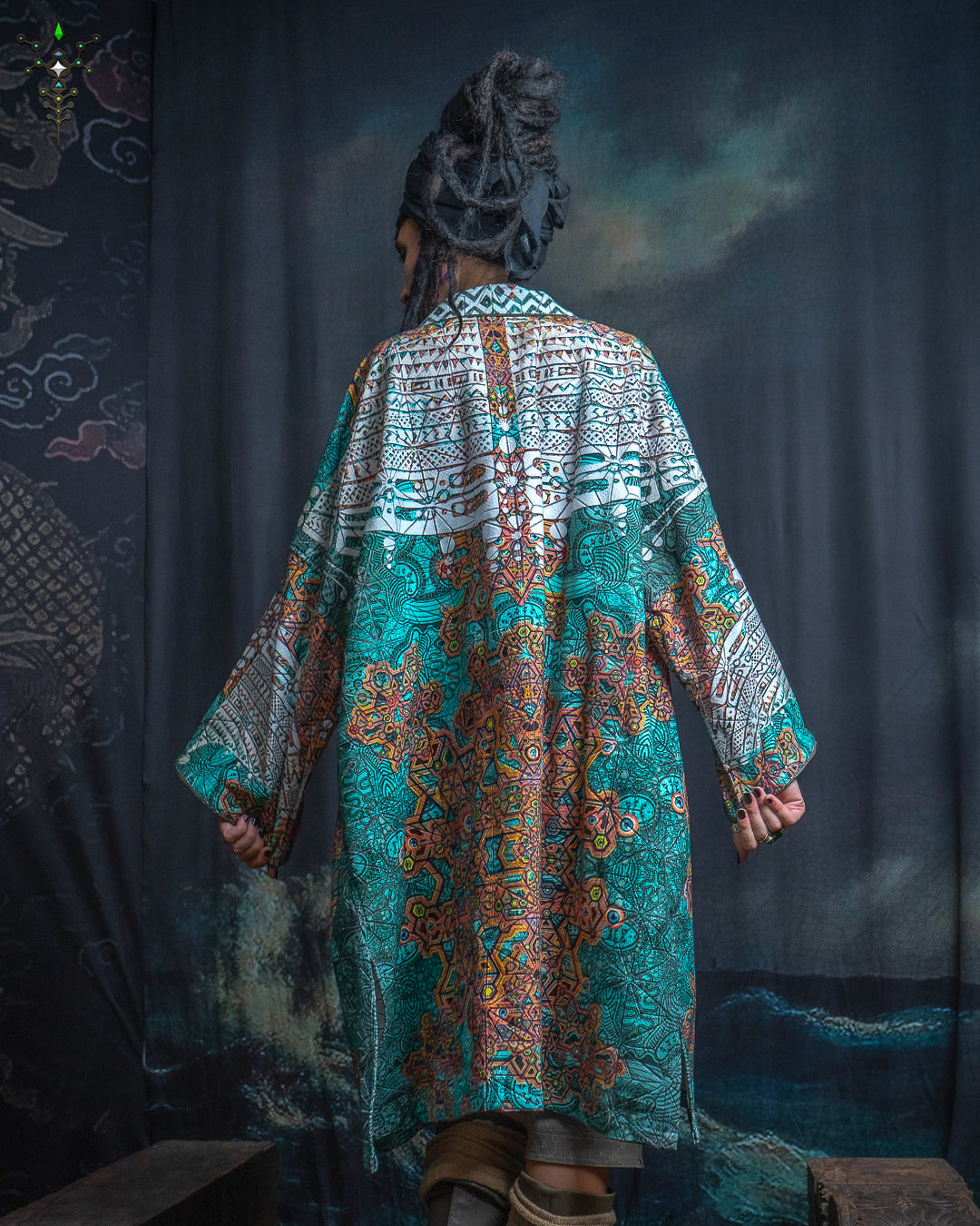 Classic Kimono / Embroidered Korean Cotton - ATLANTIS TRIBALSEA