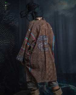 Classic Kimono / Embroidered Korean Cotton - DRAGONS OF ITAK