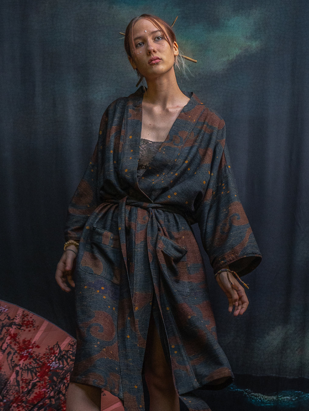 Classic Kimono / Chinese Silk - Raw Stripes SHOGUNSEA