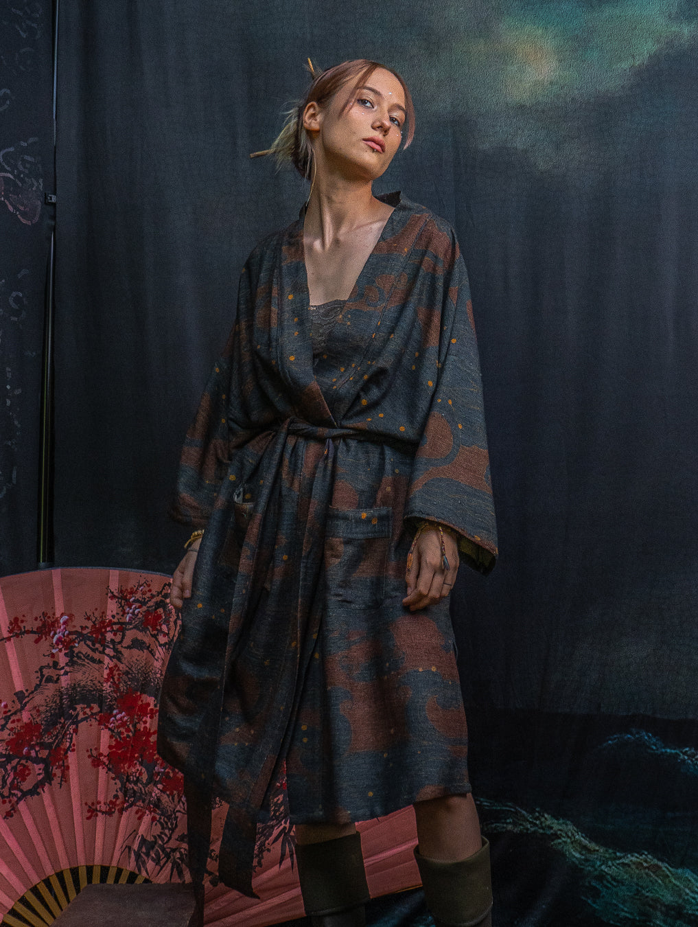 Classic Kimono / Chinese Silk - Raw Stripes SHOGUNSEA