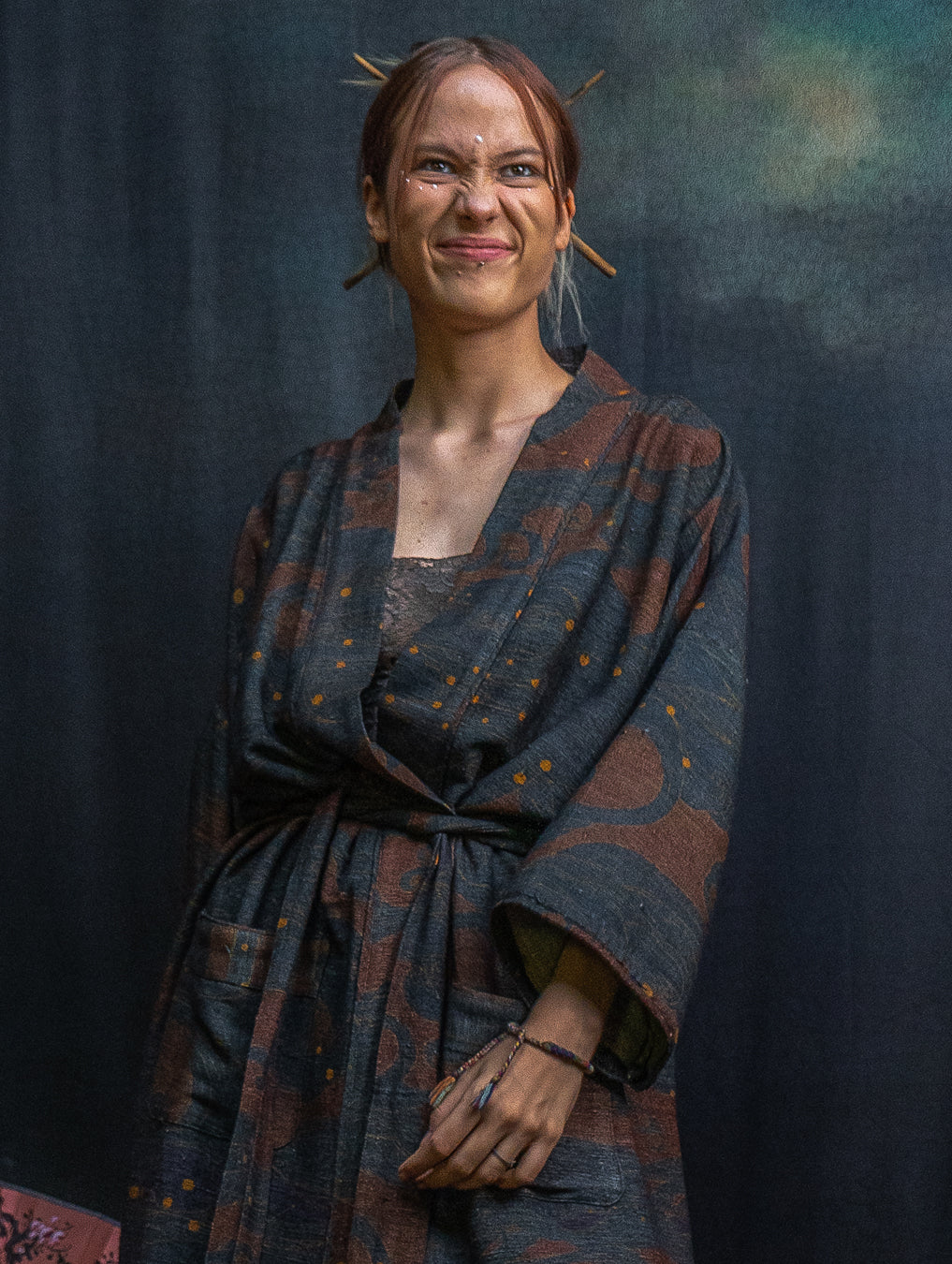 Classic Kimono / Chinese Silk - Raw Stripes SHOGUNSEA