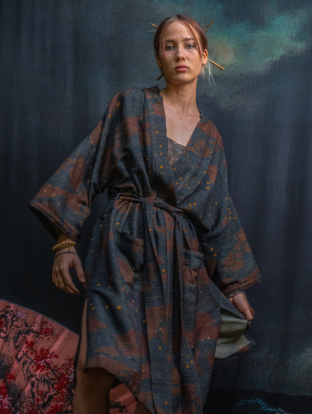 Classic Kimono / Chinese Silk - Raw Stripes SHOGUNSEA