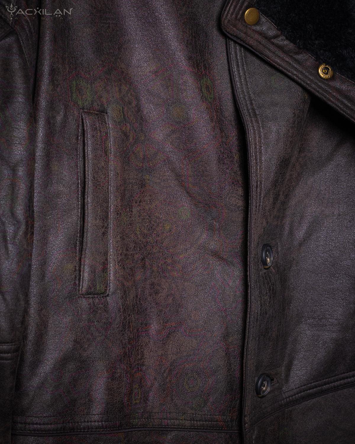 Coat Men / Blade Runner Fake Leather - PSYGALAK - Yacxilan Artwear