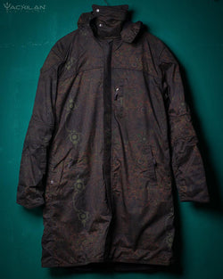 Coat Men / Waterproof - Dark SERPENTS N LADDERS - Yacxilan Artwear