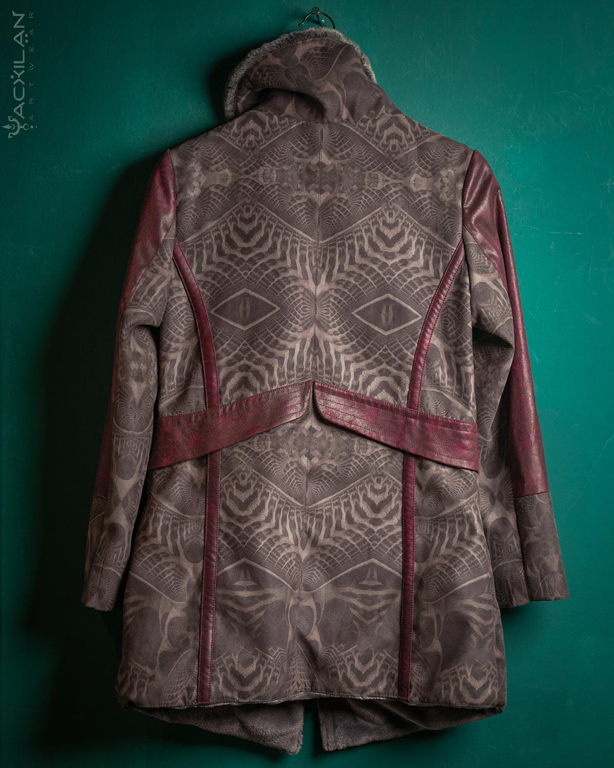 Coat Woman / Fake Leather Chicaboo - SANDOKAN-Redwine SUNSHINE - Yacxilan Artwear