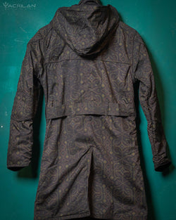 Coat Woman / Waterproof - Dark AYAWASKA - Yacxilan Artwear