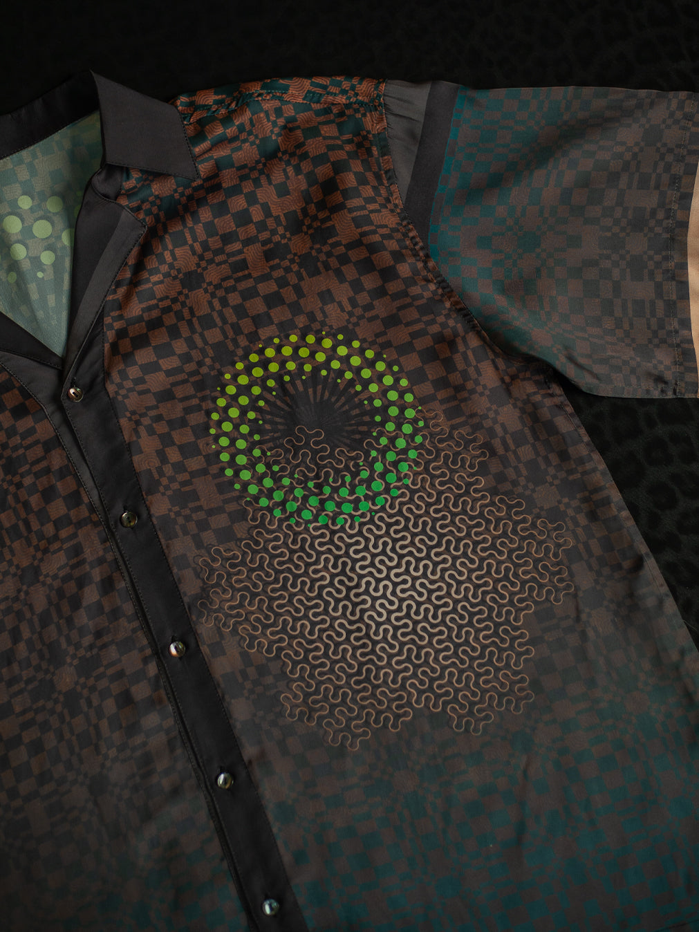 Shirt Men Oversized Set Half Sleeves / Chiffon - ERGOT PORTAL