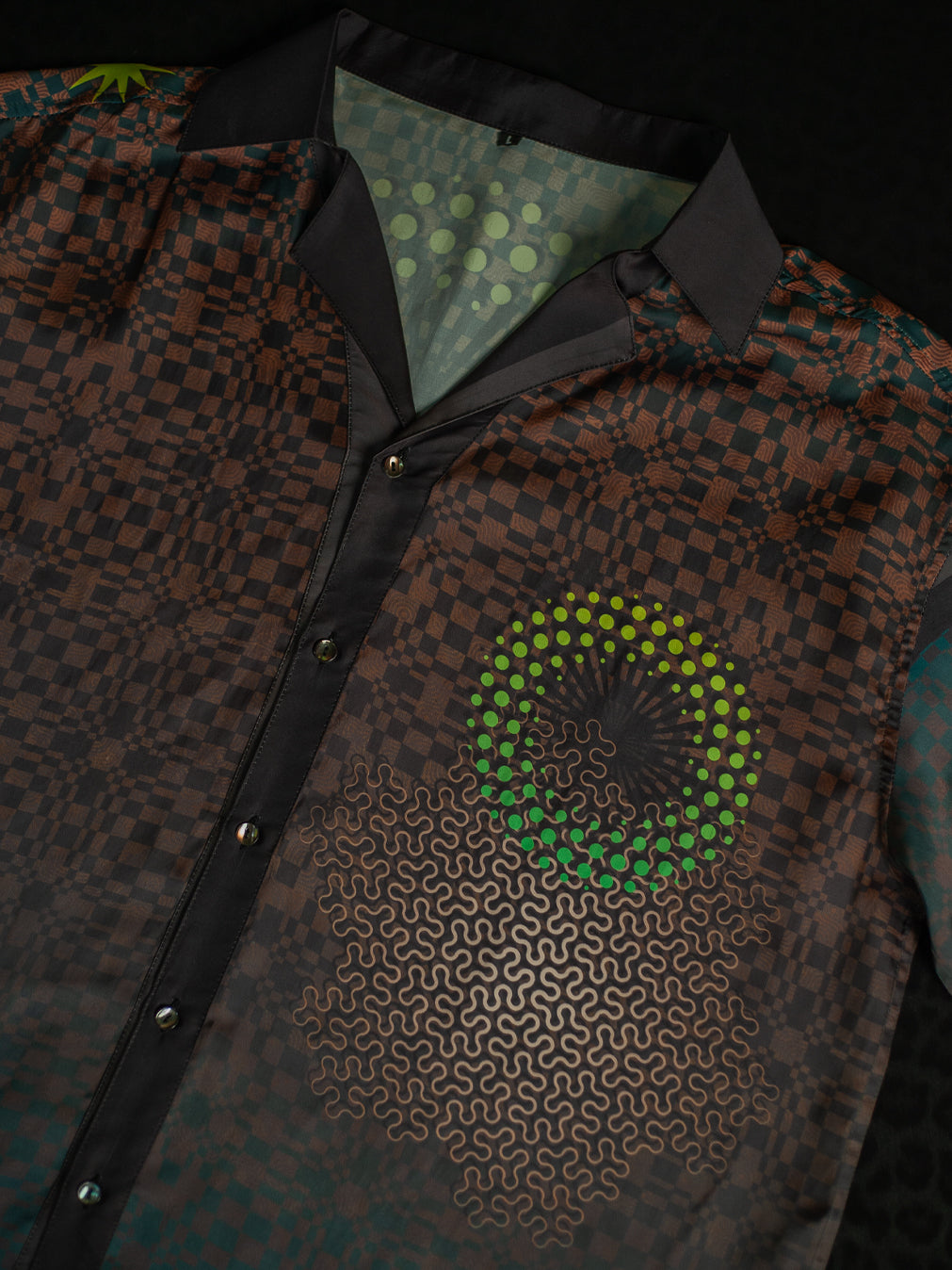 Shirt Men Oversized Set Half Sleeves / Chiffon - ERGOT PORTAL