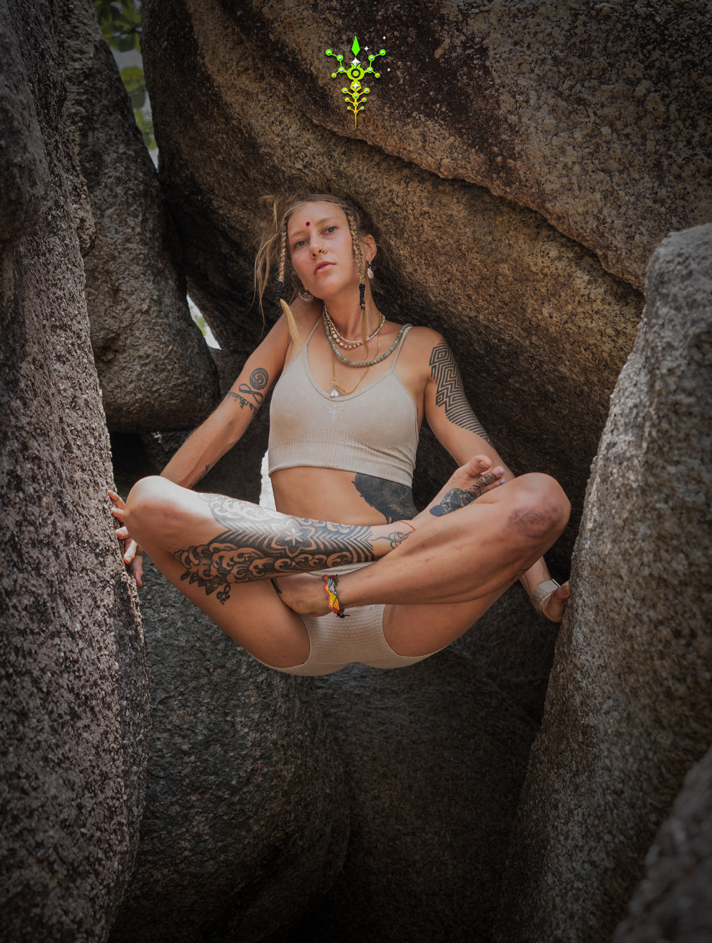 Woman Combo / Yoga Set High Tech Poliamide - BIEGE