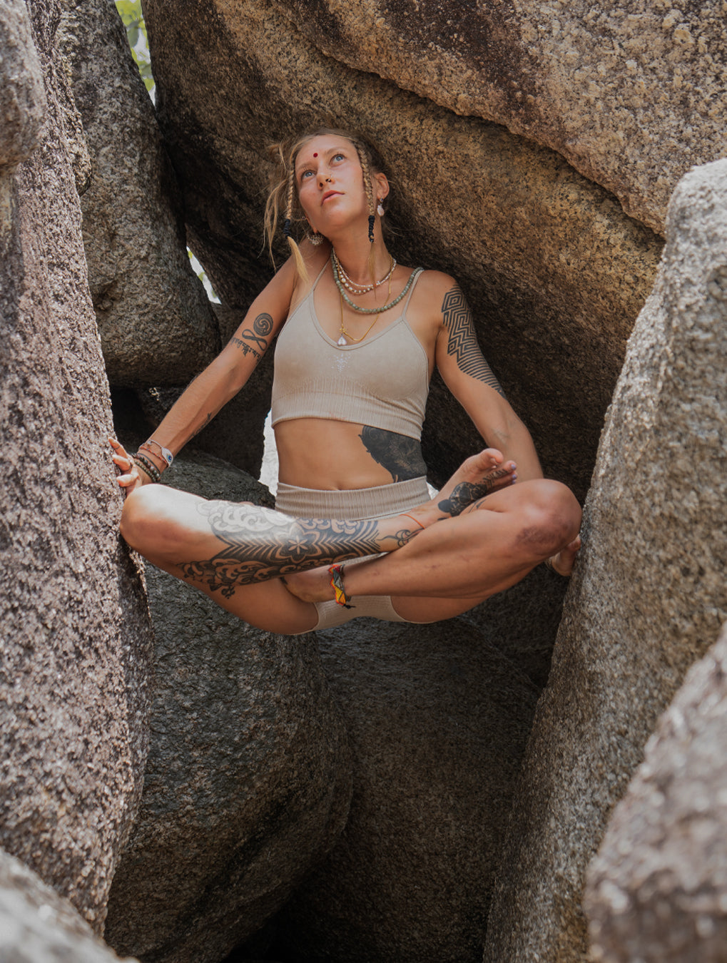 Woman Combo / Yoga Set High Tech Poliamide - BIEGE