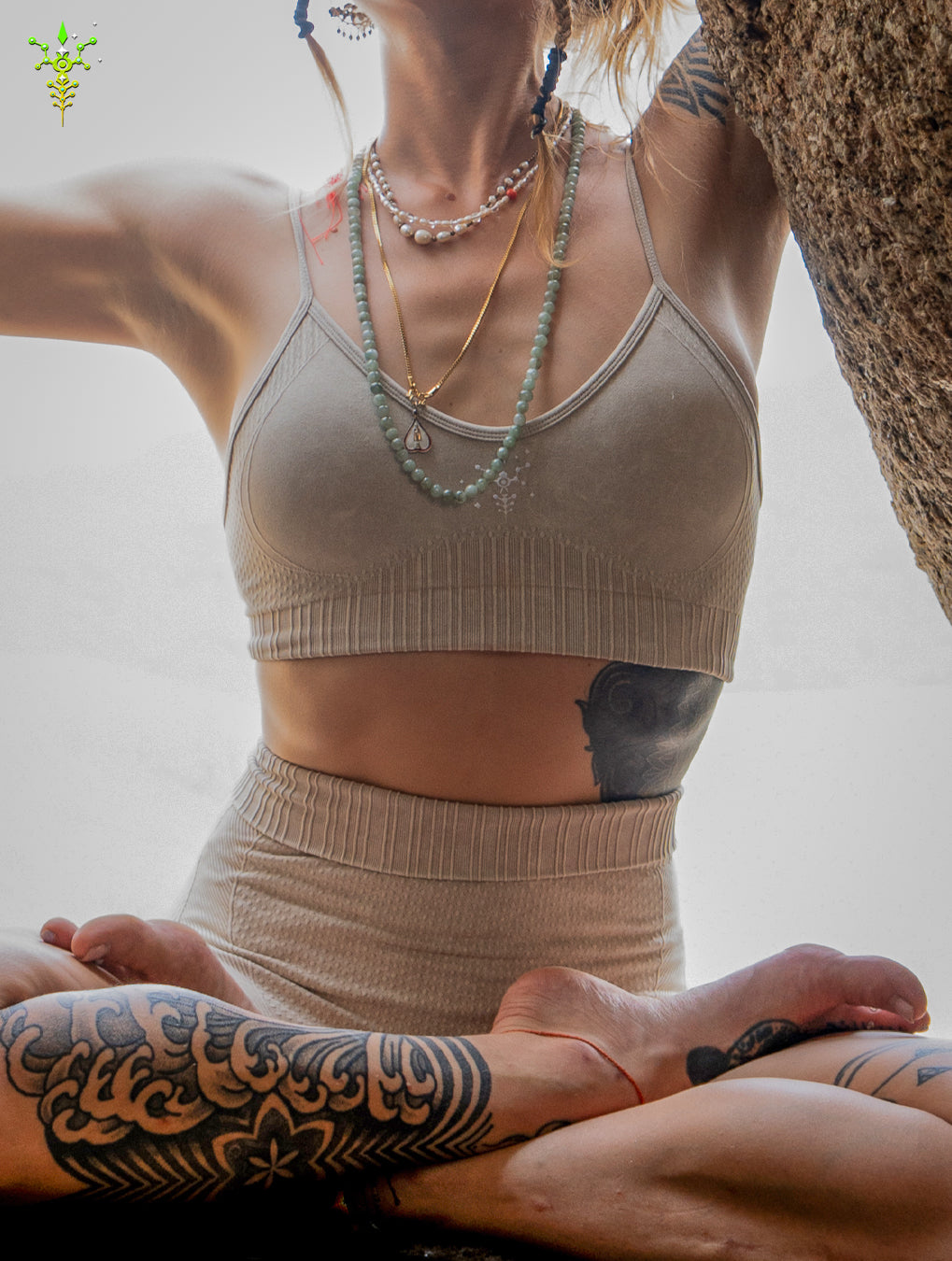Woman Combo / Yoga Set High Tech Poliamide - BIEGE