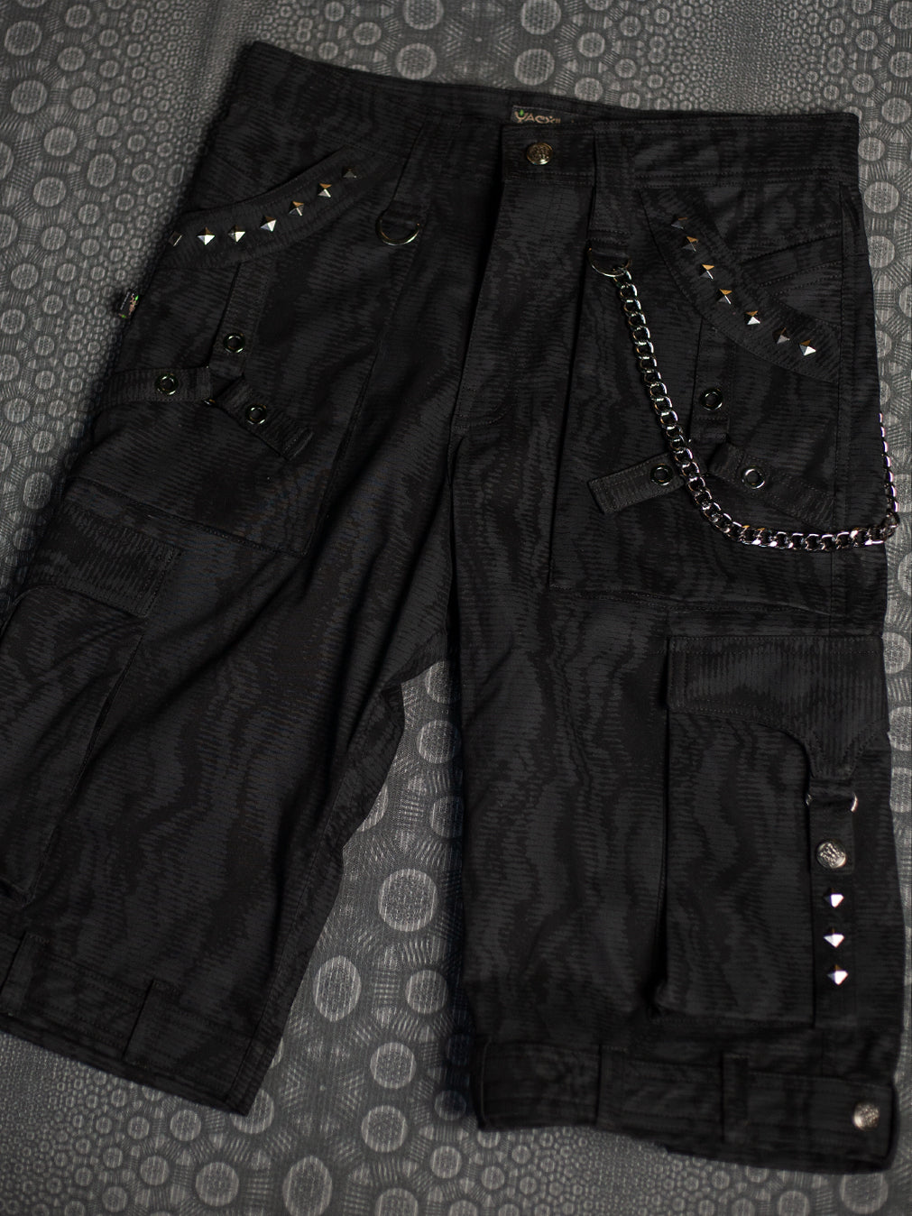 Corsaire Men Punk Baggy Pockets /  Cotton Printed - Black DESERTIKA