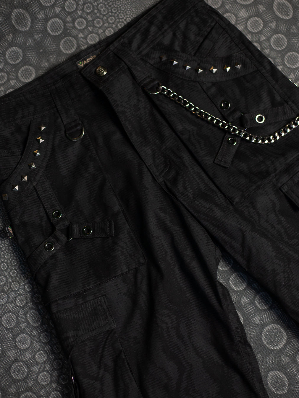 Corsaire Men Punk Baggy Pockets /  Cotton Printed - Black DESERTIKA