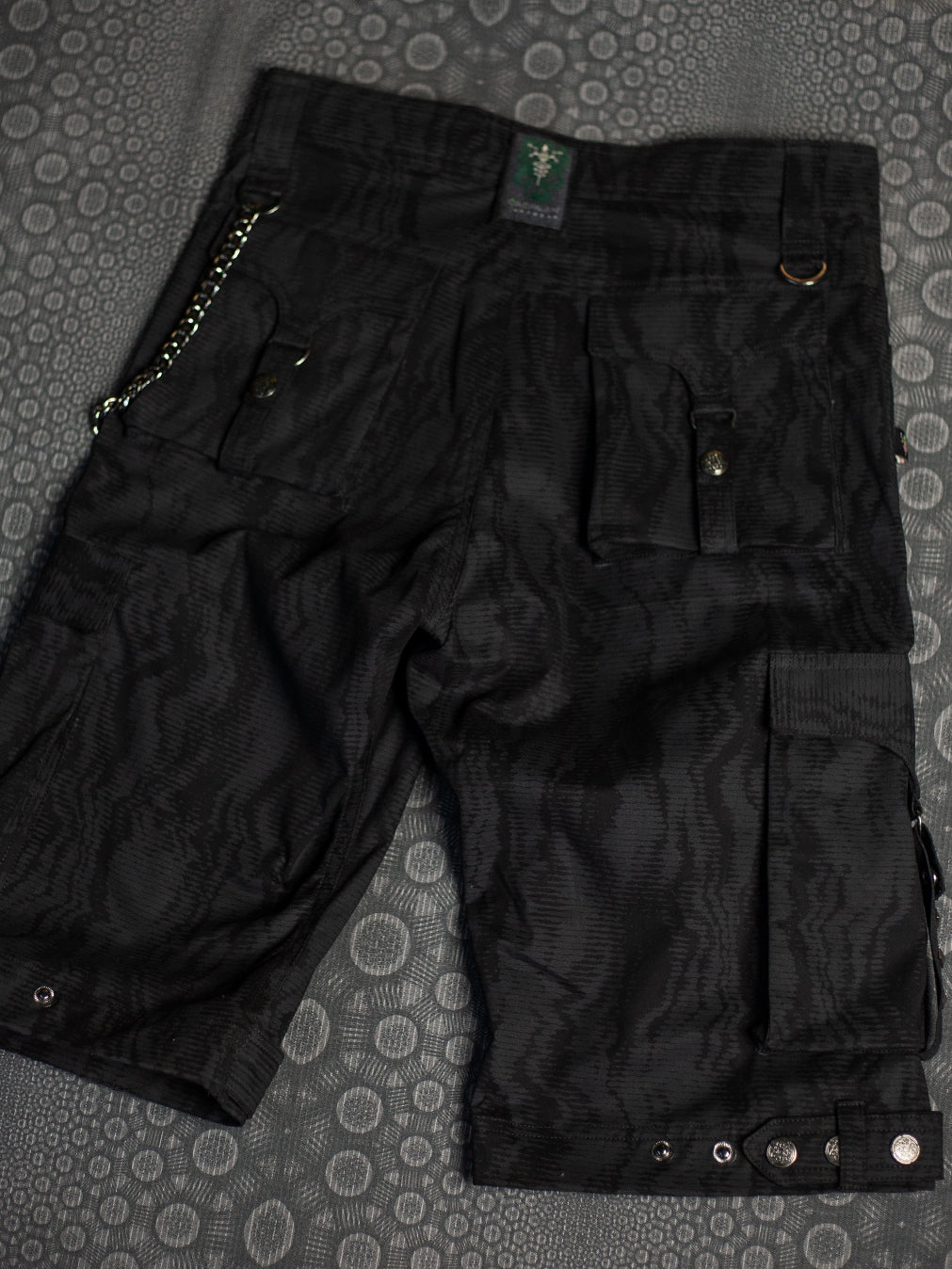 Corsaire Men Punk Baggy Pockets /  Cotton Printed - Black DESERTIKA