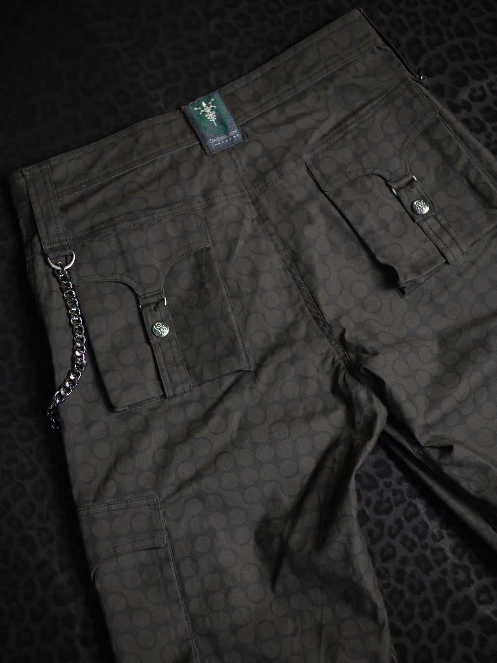 Corsaire Punk Baggy Pockets / Cotton Printed - CHARCOAL TETRIS