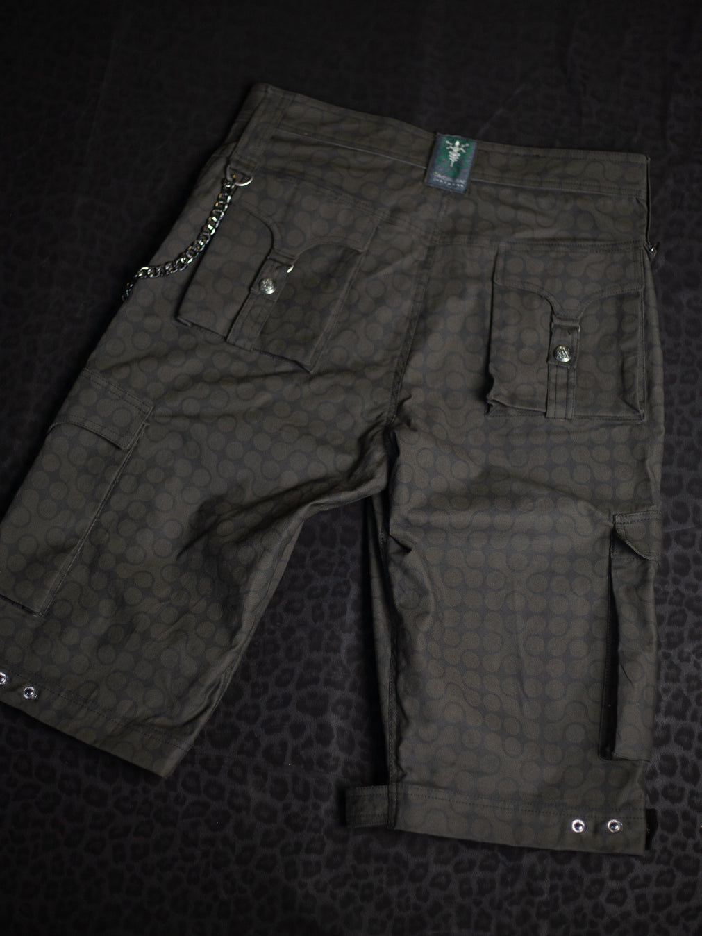 Corsaire Punk Baggy Pockets / Cotton Printed - CHARCOAL TETRIS